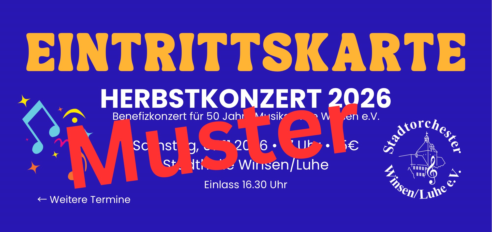 Eintrittskarte Herbstkonzert 2026